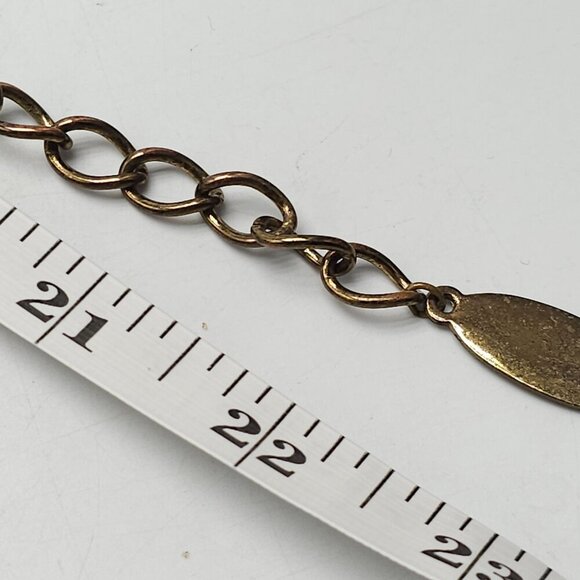 Chico's Runway Haute Couture Domed Rhinestones Faux Pearls Gold-Tone Necklace - Picture 8 of 8